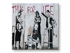 E-shop Obraz na plátne Street ART – Banksy Zľava 60 % 50x50 cm