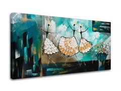 E-shop Autorská reprodukcia na plátne TANEČNICE 90x50 cm