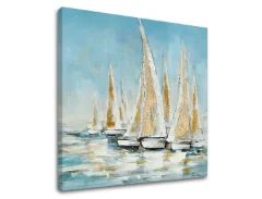 E-shop Obraz na plátne LODE NA MORI Zľava 60 % 70x70 cm