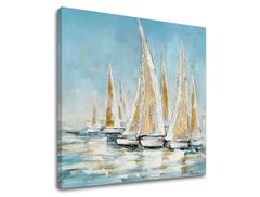 E-shop Obraz na plátne LODE NA MORI 80x80 cm