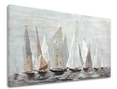 E-shop Obraz na plátne PLACHETNICE NA MORI Zľava 60 % 120x60 cm