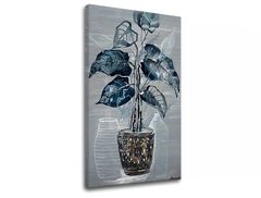 E-shop Obraz na plátne KVET V KVETINÁČI 80x120 cm