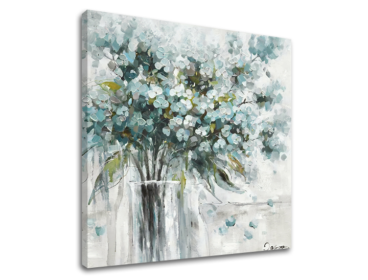 E-shop Obraz na plátne KVETY VO VÁZE 70x70 cm