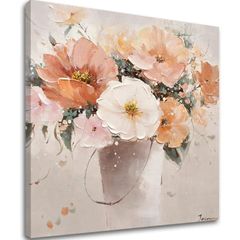E-shop Obraz na plátne KVETY VO VÁZE 50x50 cm