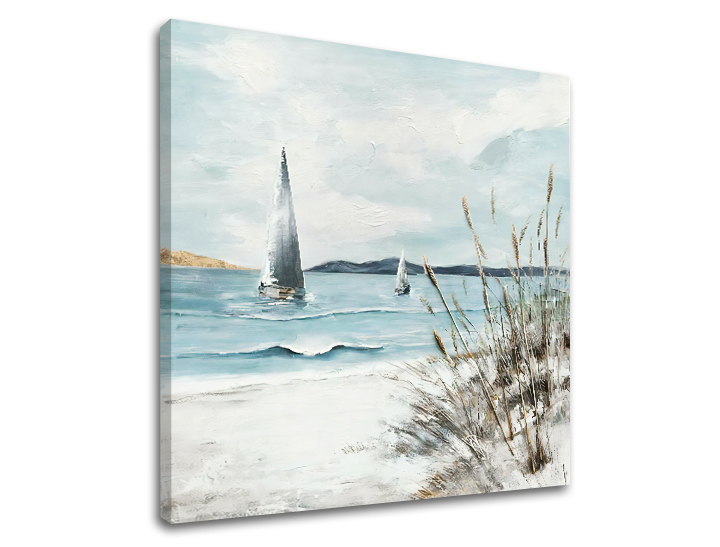 E-shop Obraz na plátne PLACHETNICA NA MORI 50x50 cm