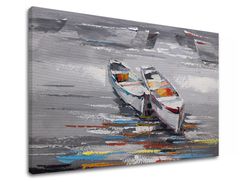 E-shop Obraz na plátne LOĎKY Zľava 60 % 60x40 cm