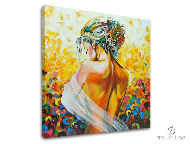 E-shop Autorská reprodukcia na plátne ŽENA 50x50 cm