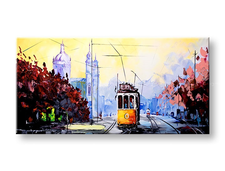 Levně Autorská reprodukce na plátně CITY XOBFB018E1
