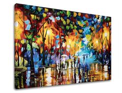 E-shop Autorská reprodukcia na plátne MESTO 120x80 cm