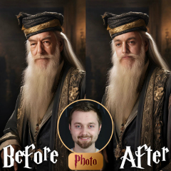 E-shop Obraz z fotky Albus Dumbledor - Múdrosť Rokfortu