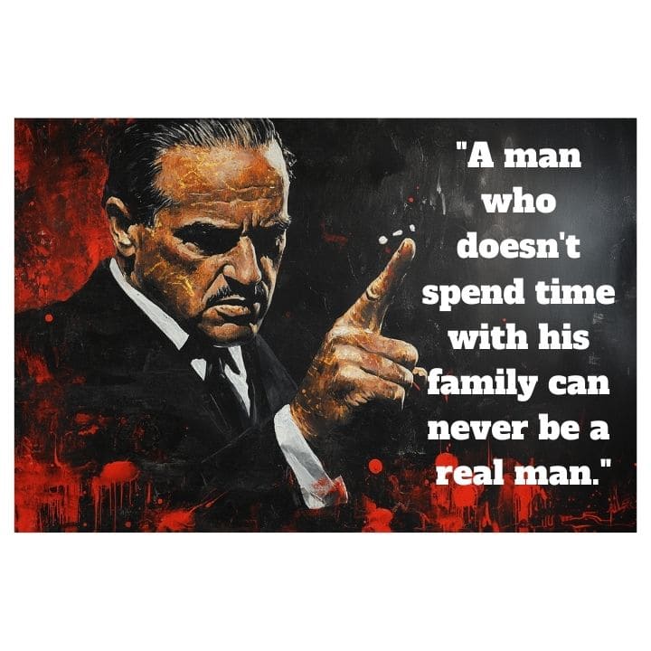 E-shop Obraz The Godfather na plátne | Personalizovaný citát Papilora