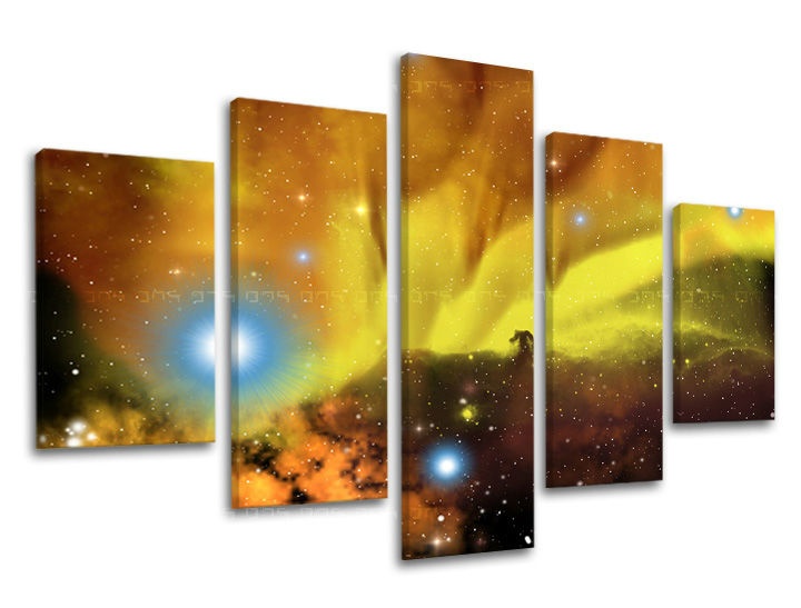Levně 5dílná nástěnná malba UNIVERSE GA002E50