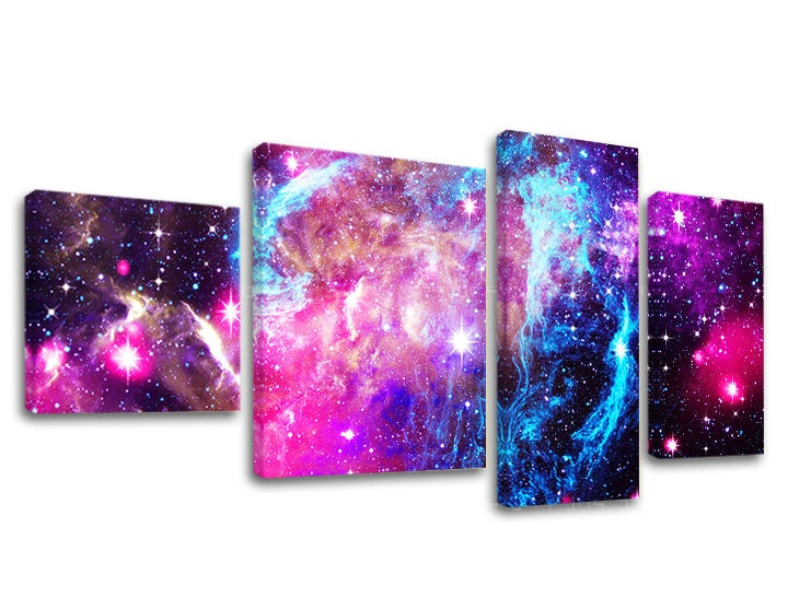 Levně Obraz na plátně 4 díly SPACE GA003E40