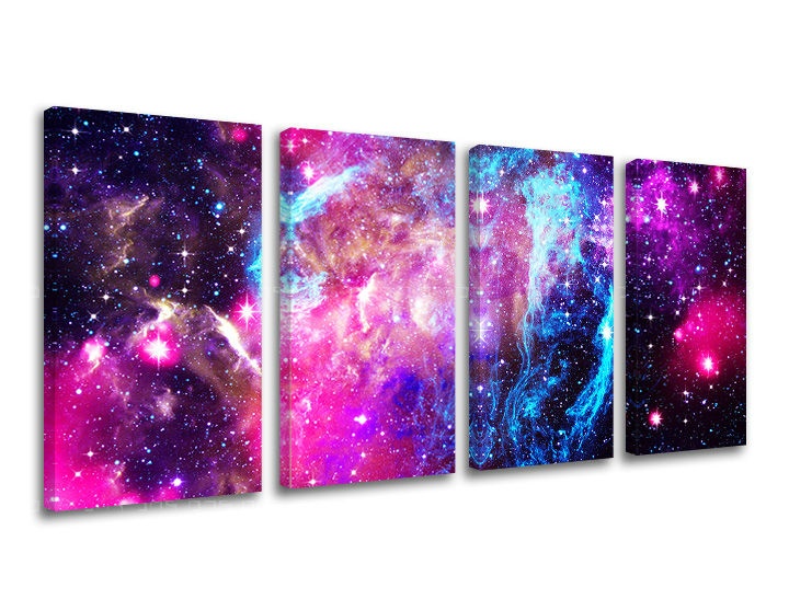 Levně 4dílná nástěnná malba UNIVERSE GA003E41