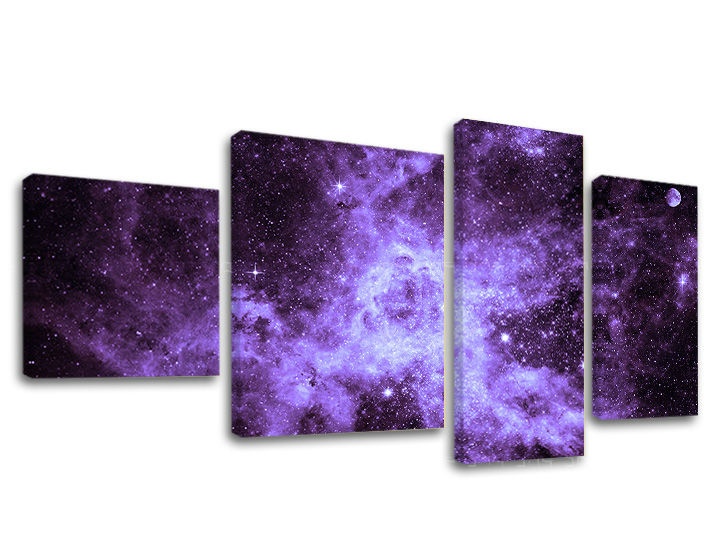 Levně Obraz na plátně 4 díly SPACE GA008E40
