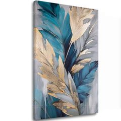 E-shop Zlatý dotyk na plátne Nebeské Perie 40x60 cm