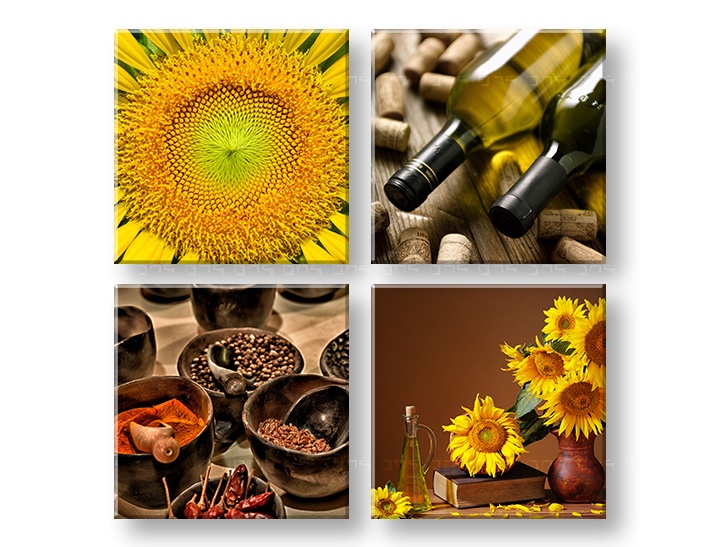 E-shop Obraz na stenu Taste of the Sun 4 dielny XOBKOL15E42