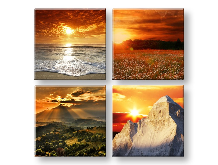 E-shop Obraz na stenu Beauty of the Earth 4 dielny XOBKOL19E42