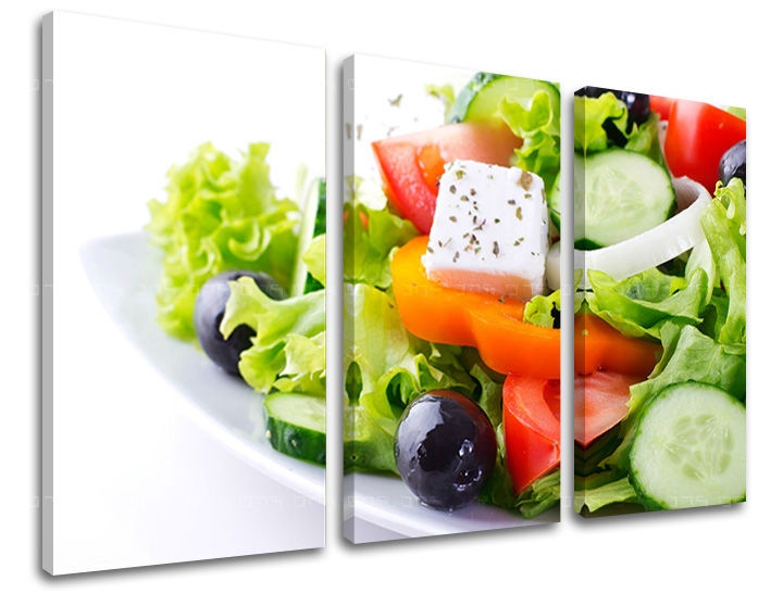 E-shop Obraz na stenu 3 dielny KUCHYŇA KU018E30 - 90x60 cm