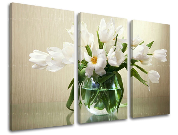 E-shop Obraz na stenu 3 dielny KVETY KV033E30 - 120x80 cm