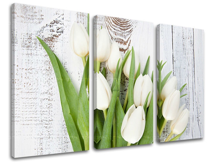 E-shop Obraz na stenu 3 dielny KVETY KV036E30 - 120x80 cm