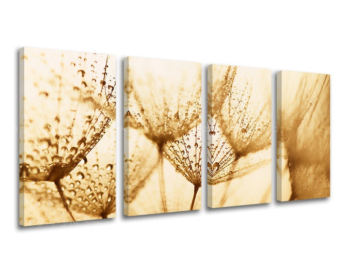 E-shop Obraz na stenu 4 dielny KVETY KV071E41 - 120x60 cm