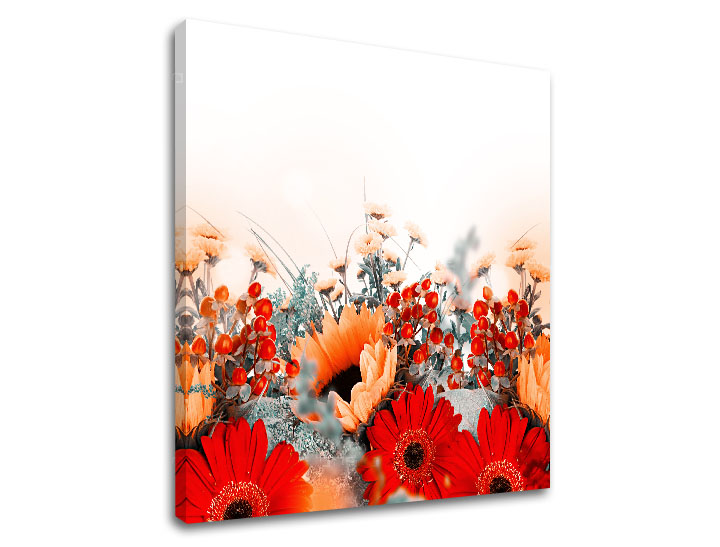 E-shop Obraz na stenu ČERVENÉ KVETY 30x30 cm
