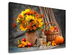 E-shop Obraz na stenu FAREBNÉ KVETY_166-11 Zľava 60 % 60x90 cm