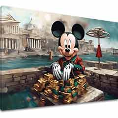 E-shop Obraz na plátne - Bohatý Mickey Mouse