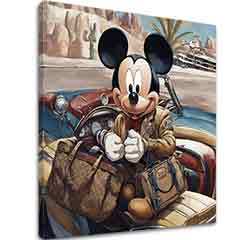 E-shop Obraz na plátne - Mickey Mouse na Dovolenke