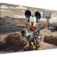 E-shop Obraz na plátne - Gitarista Mickey Mouse