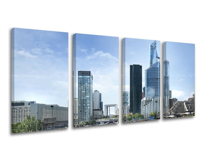 Levně 4dílná nástěnná malba CITY ME112E41