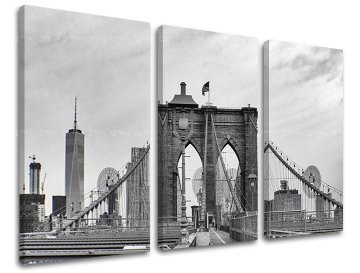 Levně 3dílná nástěnná malba MĚSTO / NEW YORK ME114E30