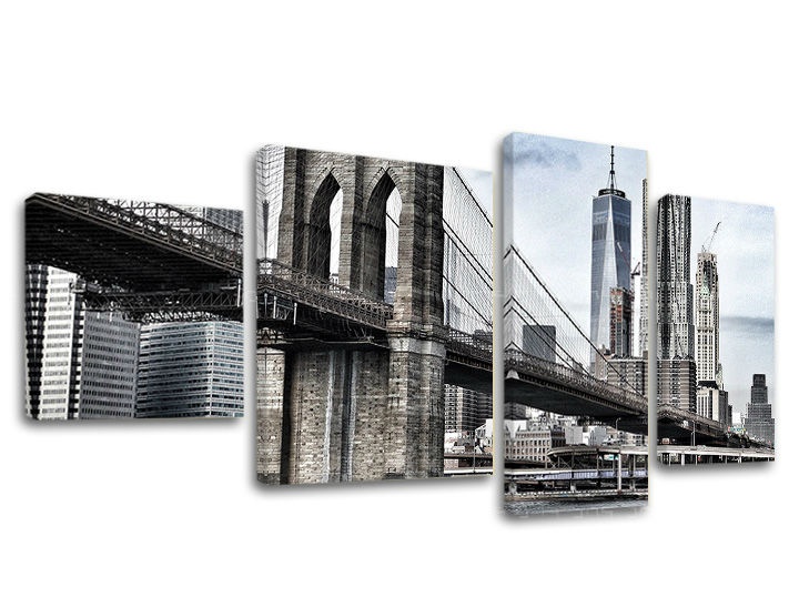 Levně 4dílná nástěnná malba MĚSTO / NEW YORK ME115E40