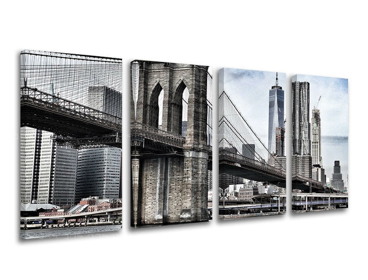 Levně 4dílná nástěnná malba MĚSTO / NEW YORK ME115E41