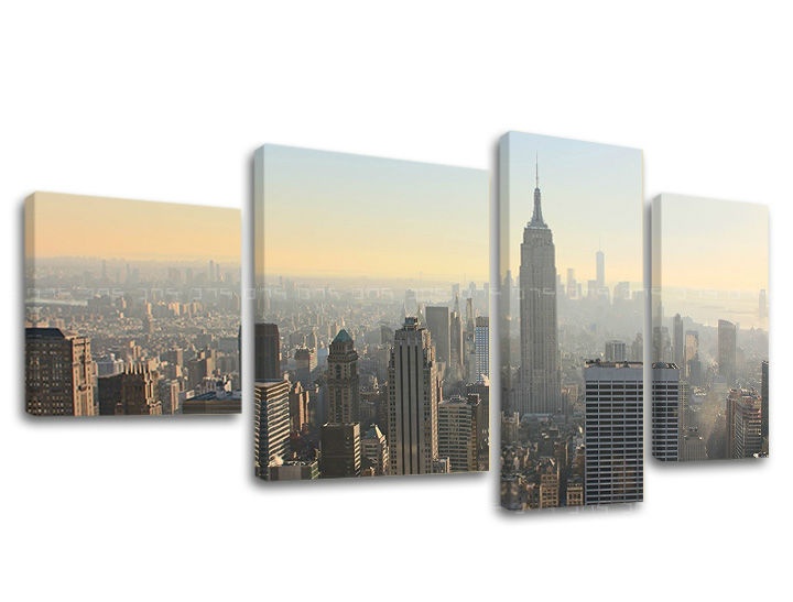 Levně 4dílná nástěnná malba MĚSTO / NEW YORK ME117E40