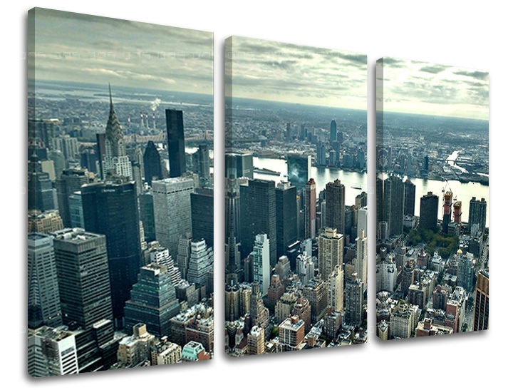 E-shop Obraz na stenu 3 dielny MESTO / NEW YORK ME118E30 - 60x40 cm