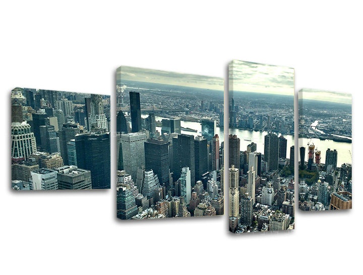 Levně 4dílná nástěnná malba MĚSTO / NEW YORK ME118E40