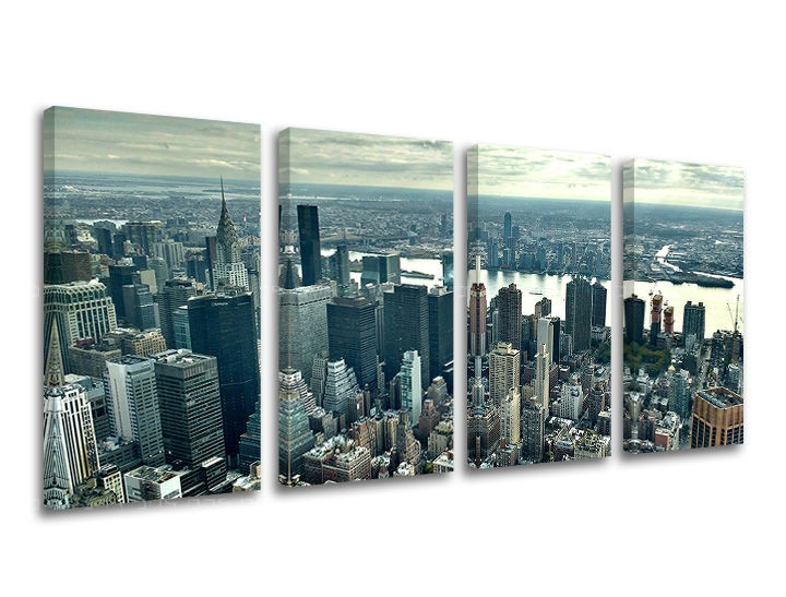 Levně 4dílná nástěnná malba MĚSTO / NEW YORK ME118E41