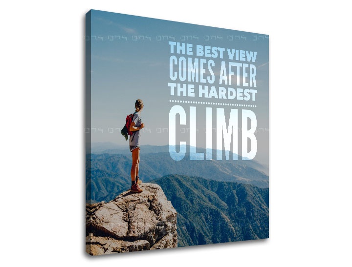 E-shop Motivačný obraz na stenu The best view comes_001