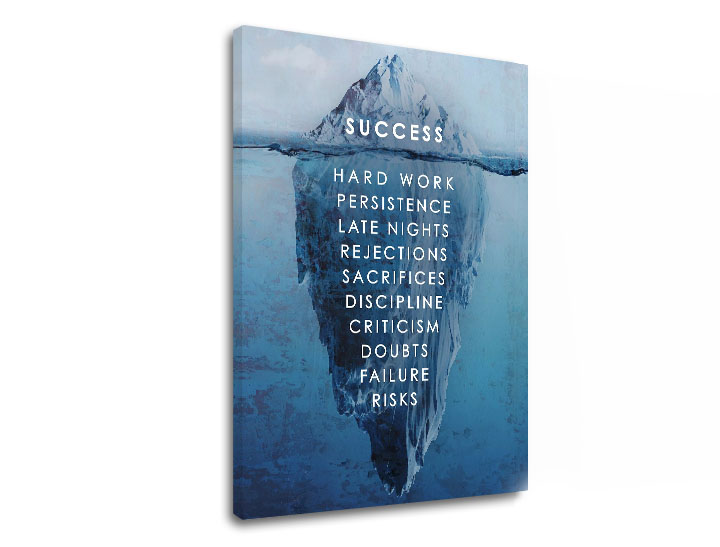 E-shop Motivačný obraz na stenu o úspechu 60x90 cm