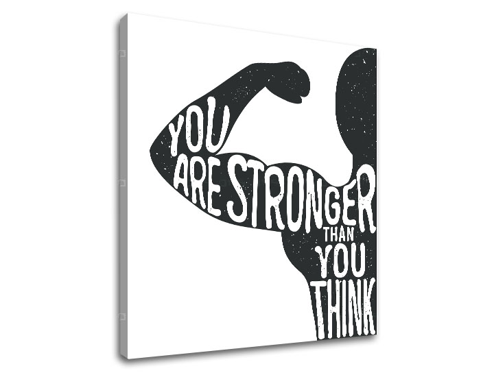 E-shop Motivačný obraz na stenu You are stronger 40x40 cm