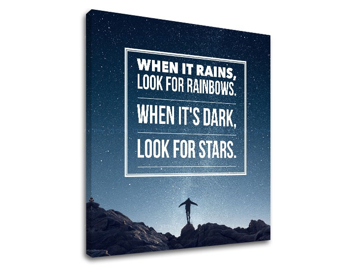 E-shop Motivačný obraz na stenu When it rains