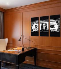 E-shop Najväčší mafiáni na plátne Scarface- Al Capone na dolári Zľava 60 % 120x80 cm
