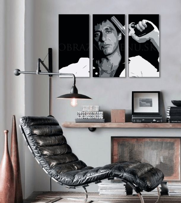 E-shop Najväčší mafiáni na plátne Scarface - Tony Montana so zbraňou v ruke