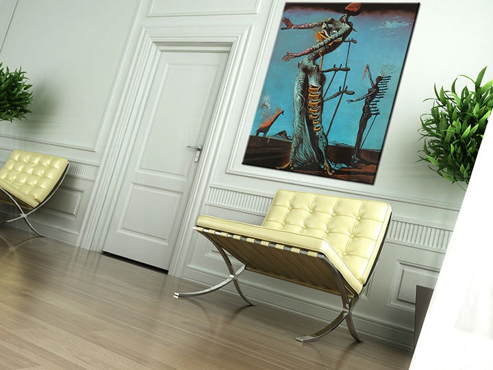 E-shop Obraz na plátne HORIACA ŽIRAFA – Salvador Dalí REP002