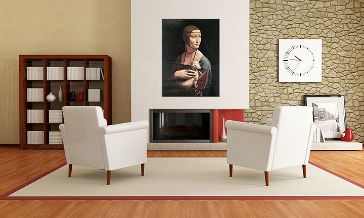 E-shop Obraz na plátne DÁMA S HRANOSTAJOM – Leonardo da Vinci 00 REP024