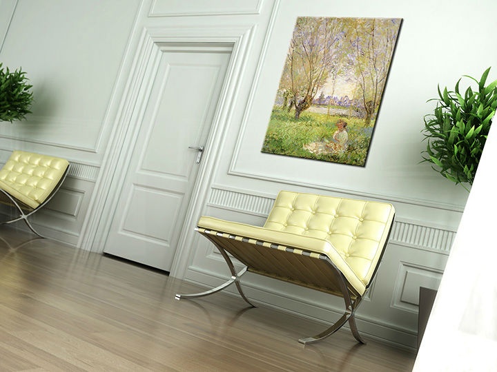 E-shop Obraz na plátne DIEVČA POD VŔBOU – Claude Monet  REP074