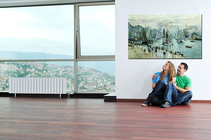 E-shop Obraz na plátne RYBÁRSKE LODE OPUSTILI PRÍSTAV LE HAVRE – Claude Monet   
