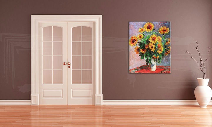 E-shop Obraz na plátne SLNEČNICE – Claude Monet   